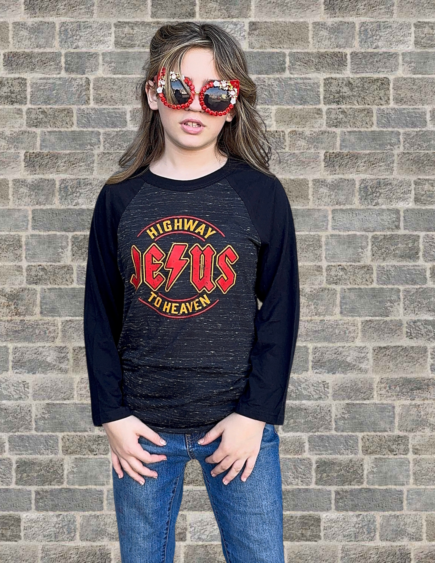 "Highway To Heaven" 3/4 T-Shirt