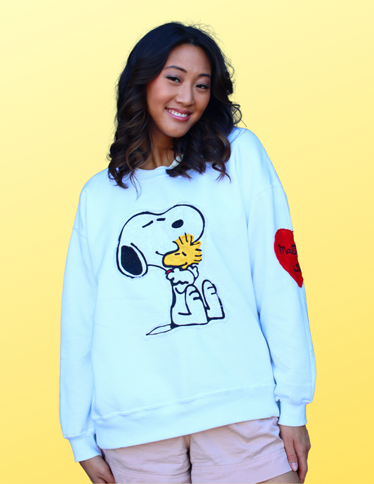 "Look at the Birds" one of a kind crewneck sweatshirt