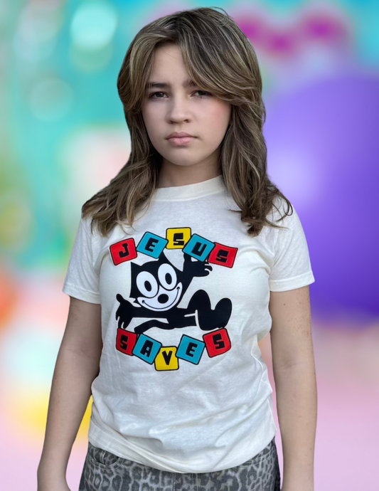 "Jesus Saves" short sleeved tee